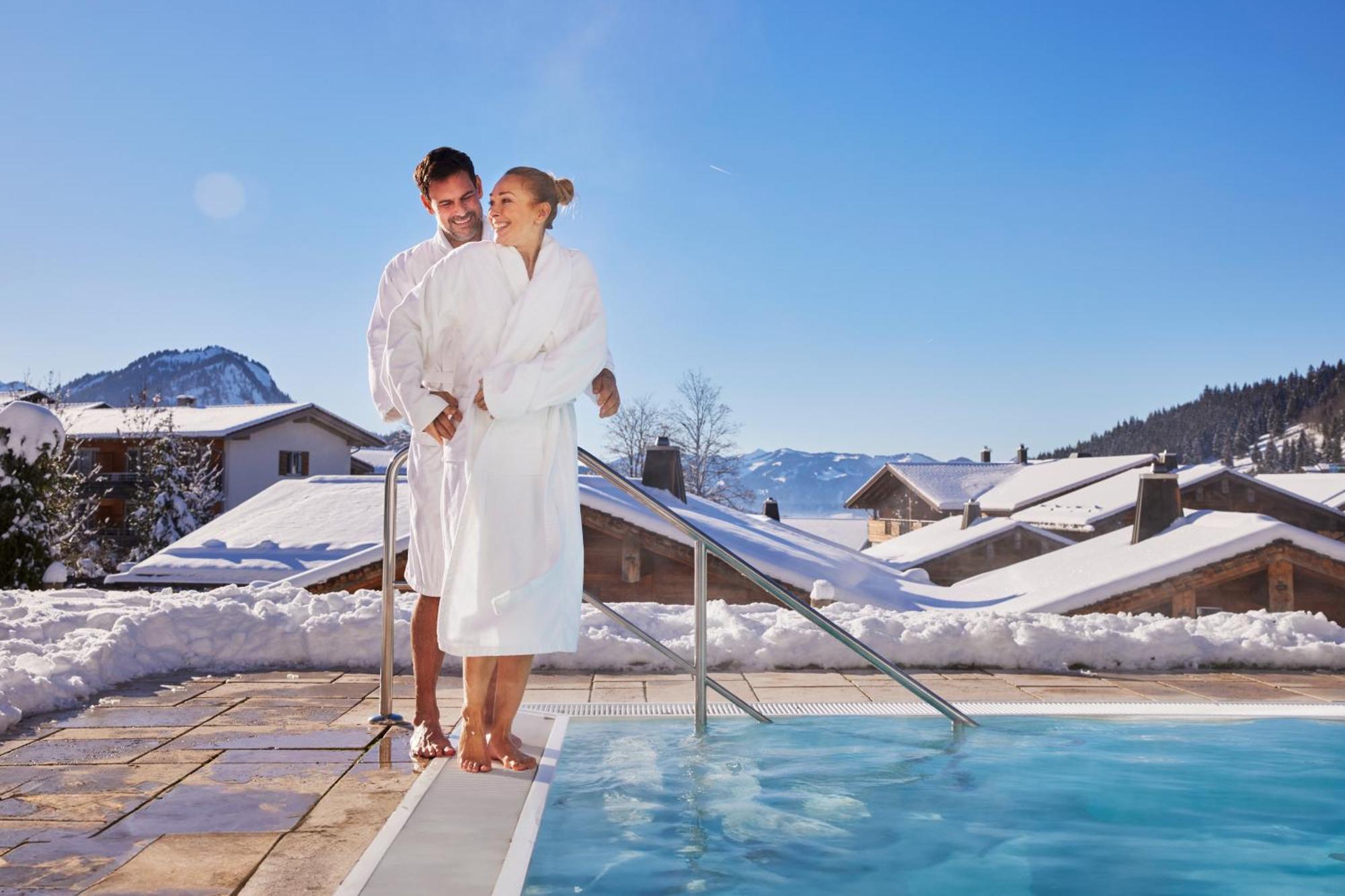 באד הינדלאנג Alpin Lodges - Moderne Appartements Mit Zugang Zu 3000 Qm Spa Panoramahotel Oberjoch מראה חיצוני תמונה